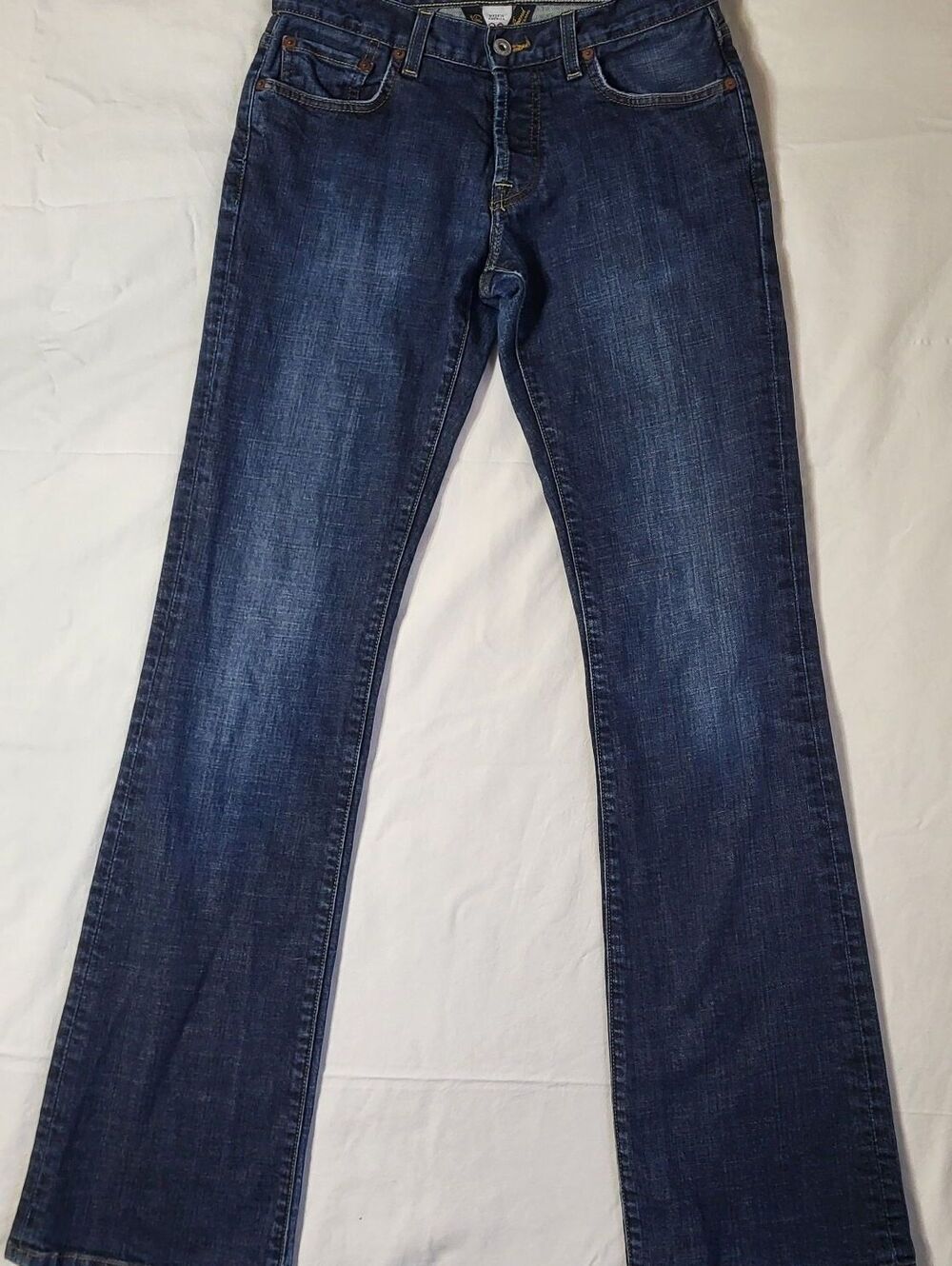 Vintage Lucky Brand Gene Montesano Y2K Low Rise Wide Flare Jeans 28 x 33 Tall